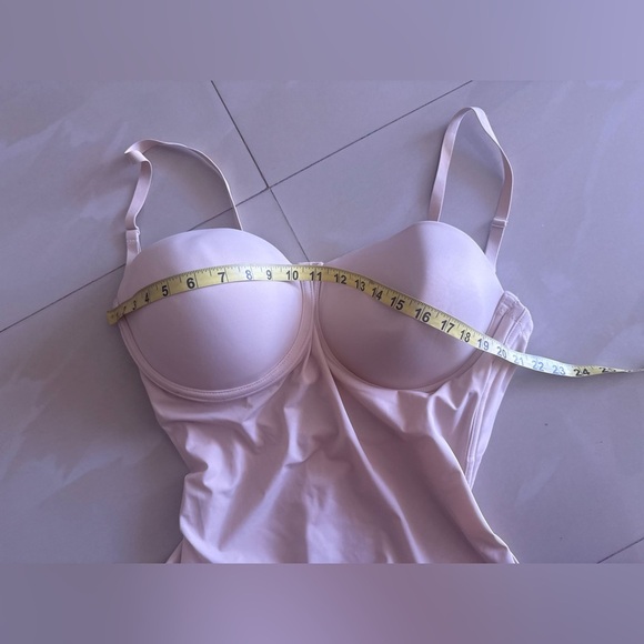 Womens Body Briefer 40D Firm Control Strapless Nude Shapewear FL1256 - Picture 15 of 16